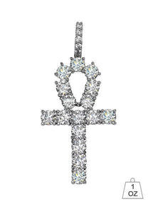 LOOP 4MM CZ Ankh Cross Pendant - Various