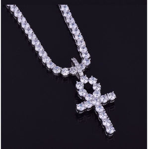 LOOP 4MM CZ Ankh Cross Pendant - Various