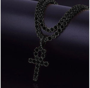 LOOP 4MM CZ Ankh Cross Pendant - Various