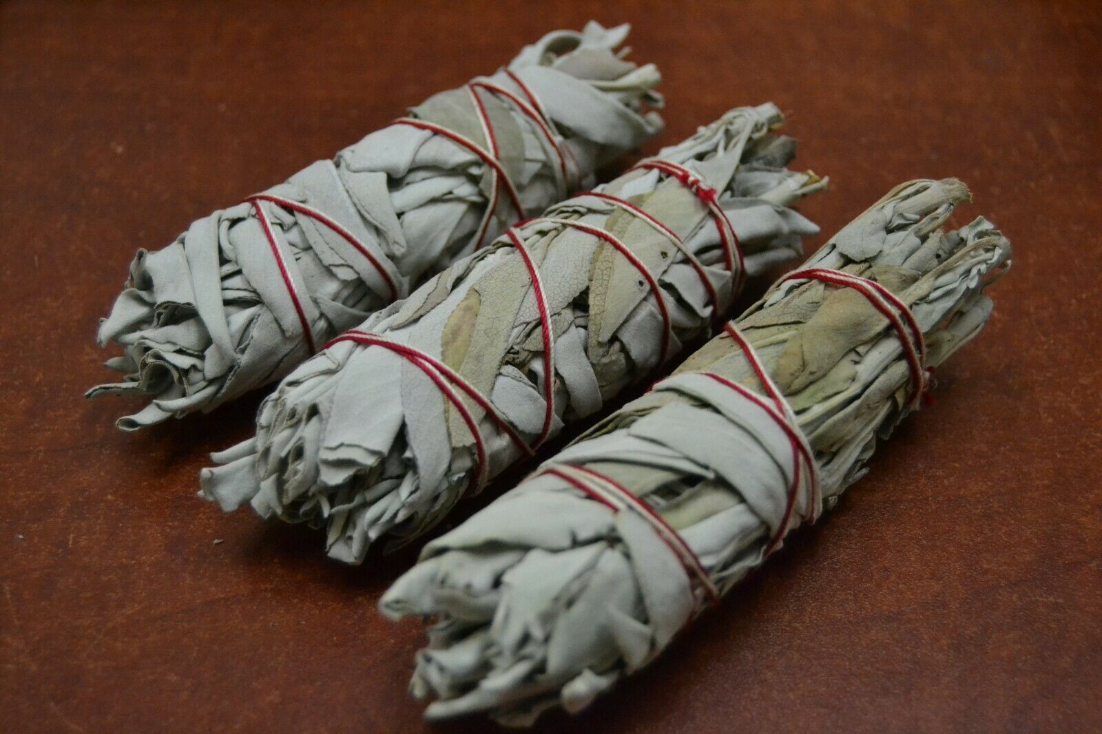 Clearing! 3 Pcs California White Sage Bundle Smudge Incense 4 1/2"