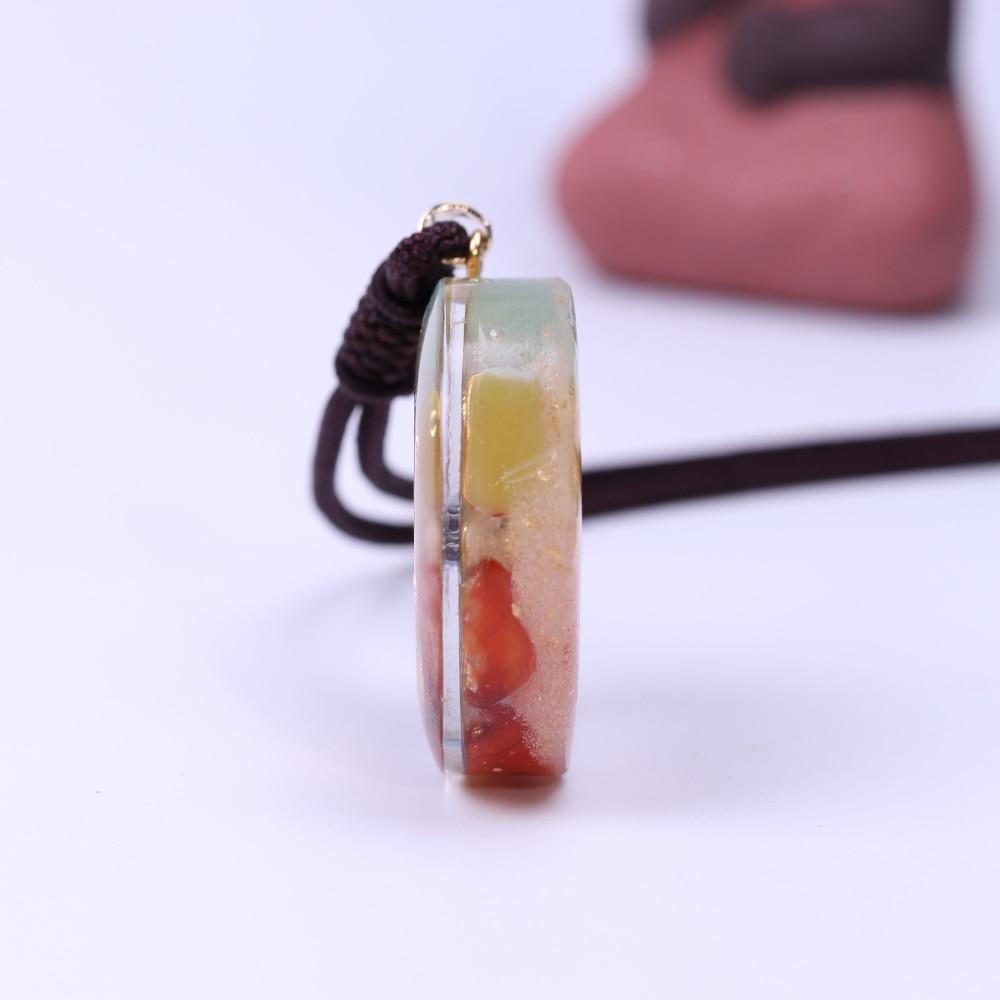 Orgonite Seven Chakra Energy Pendant