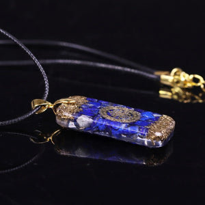 Orgonite Energy Pendant Natural Lapis Lazuli Reiki Energy Necklace